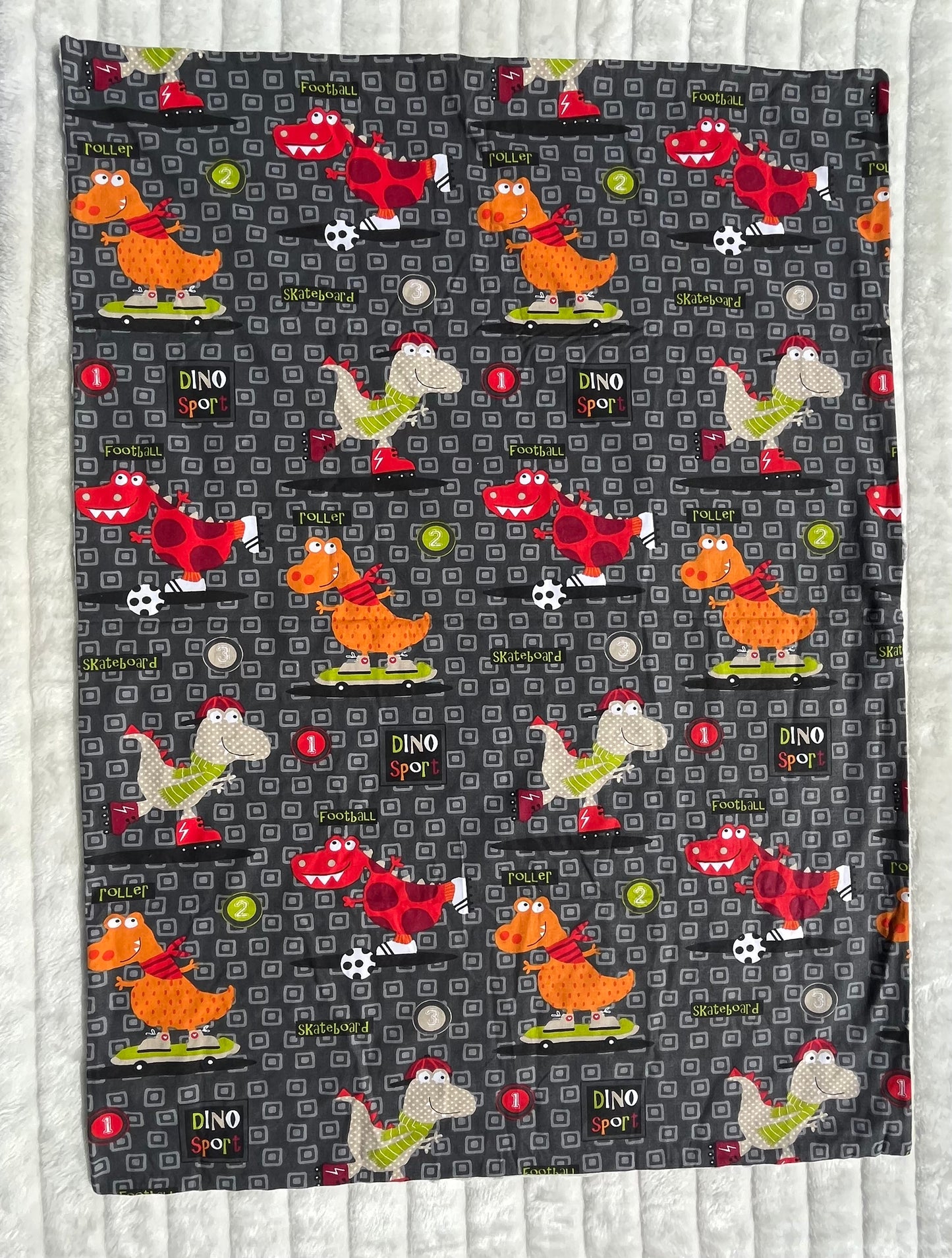 Plaid à motif dinosaure Dino Sport