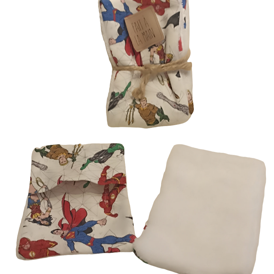 Lot de 5 débarbouillettes