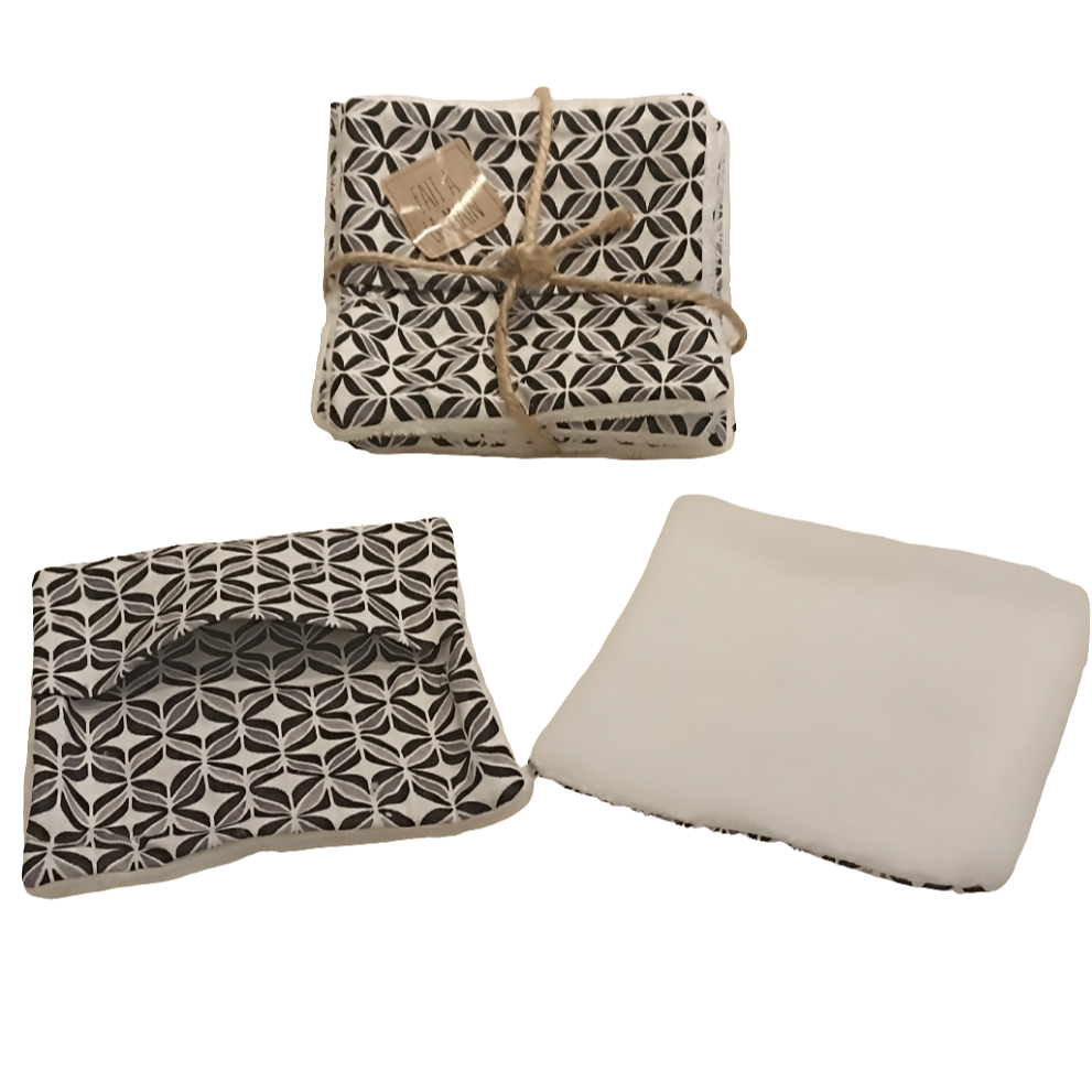 Lot de 7 débarbouillettes