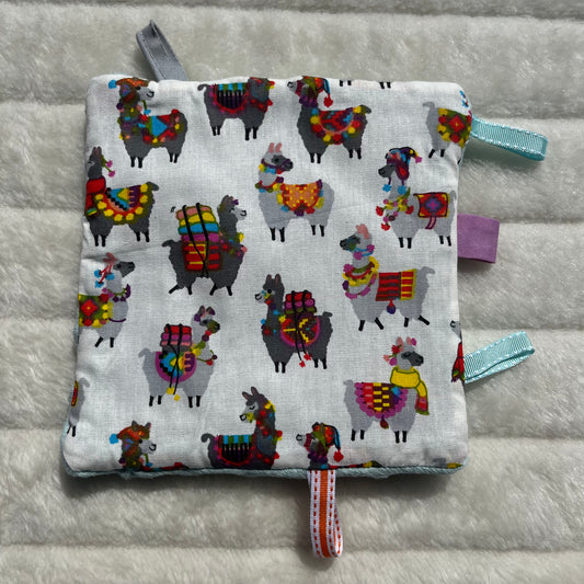 Doudou plat à motif lama