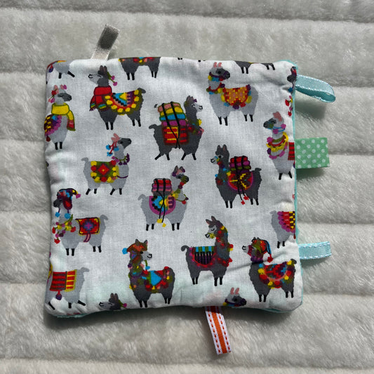 Doudou plat à motif lama