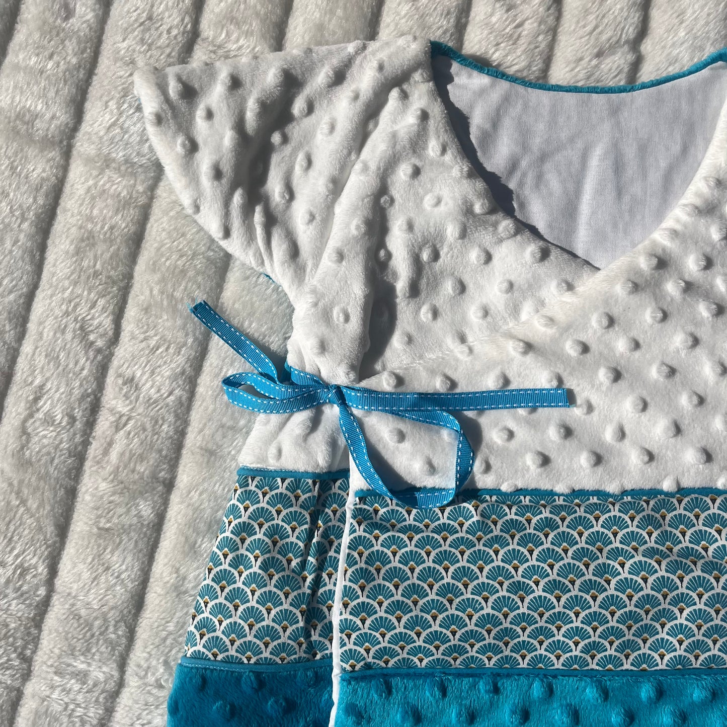 Gigoteuse japonisante en tissu minky polaire (6-9 mois)