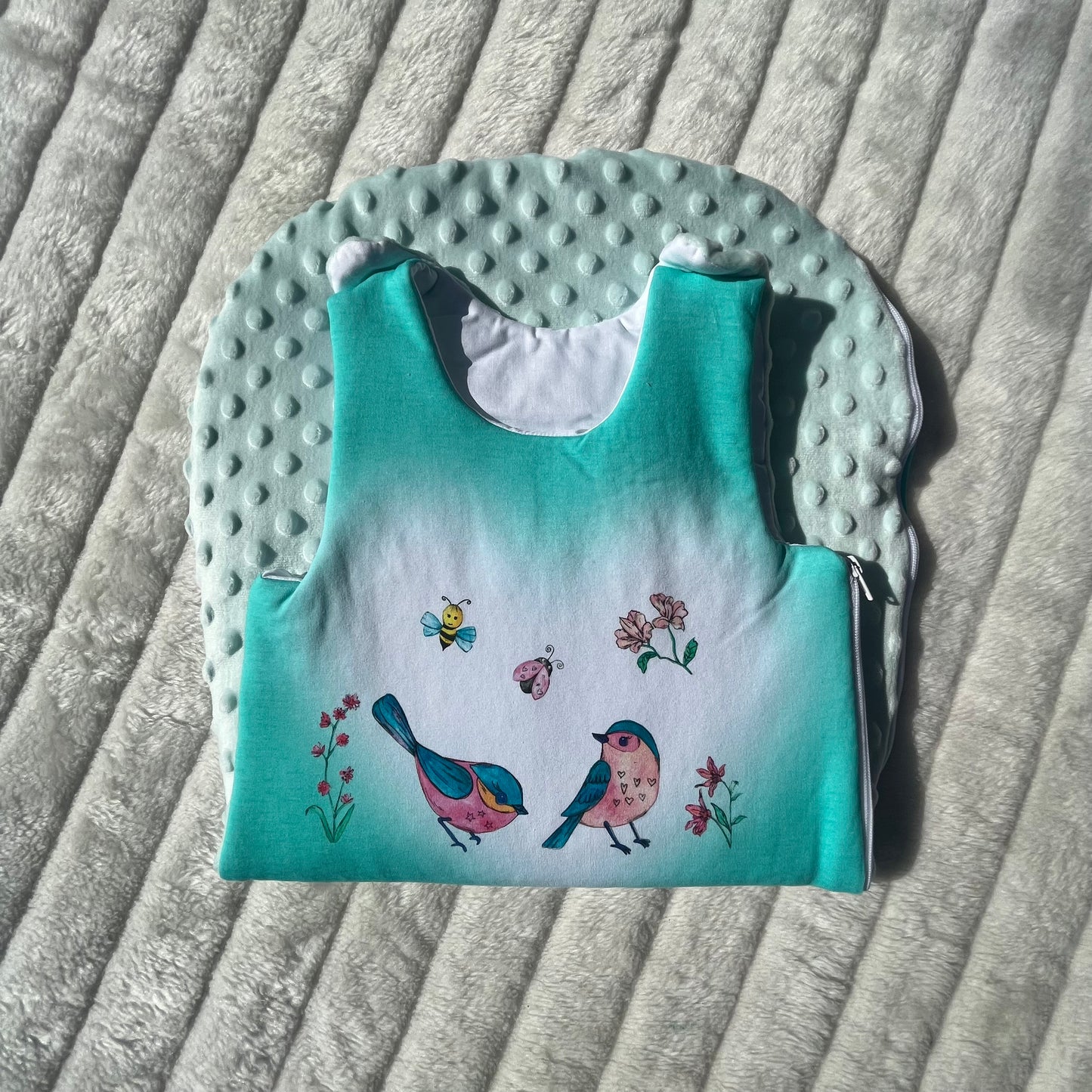 Gigoteuse en tissu minky polaire (6-9 mois)