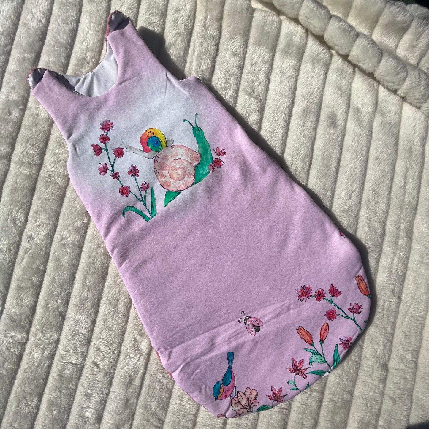 Gigoteuse en tissu minky polaire (6-9 mois)