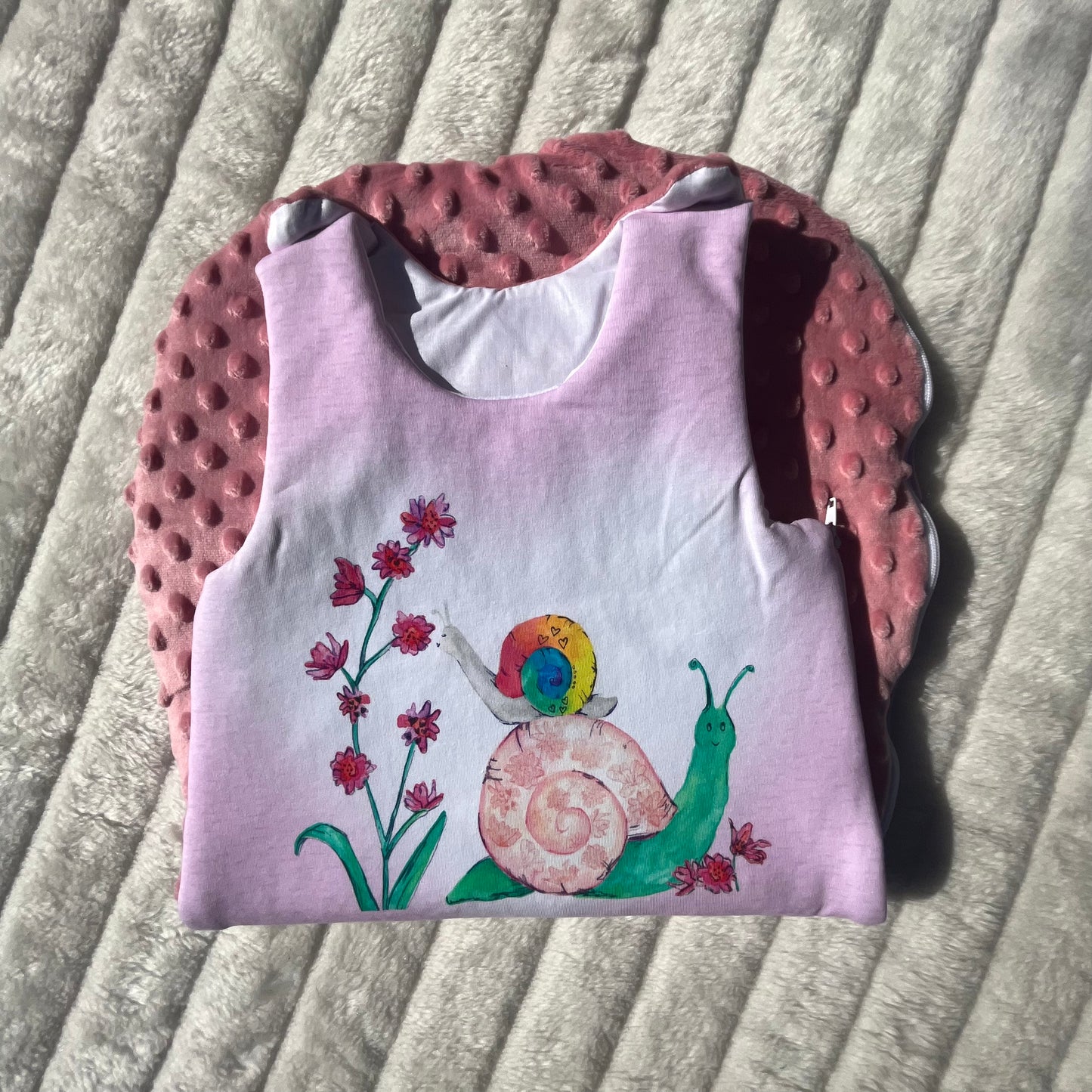 Gigoteuse en tissu minky polaire (6-9 mois)