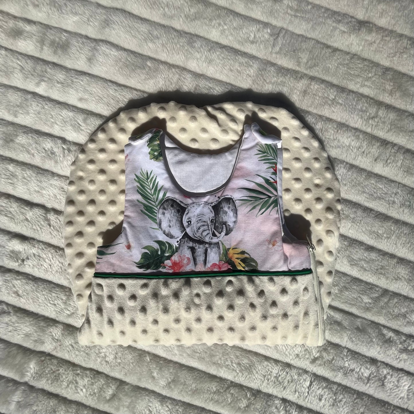 Gigoteuse en tissu minky polaire (3-6 mois)