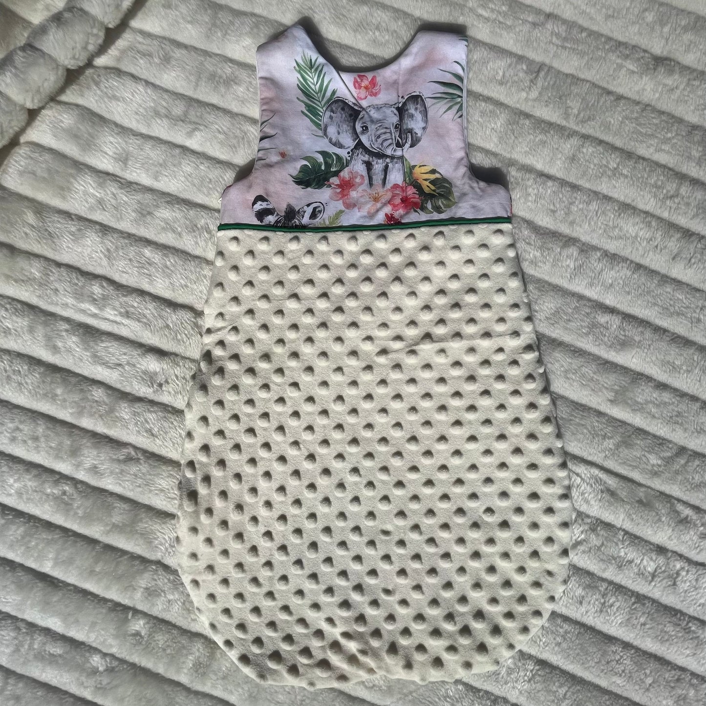 Gigoteuse en tissu minky polaire (3-6 mois)