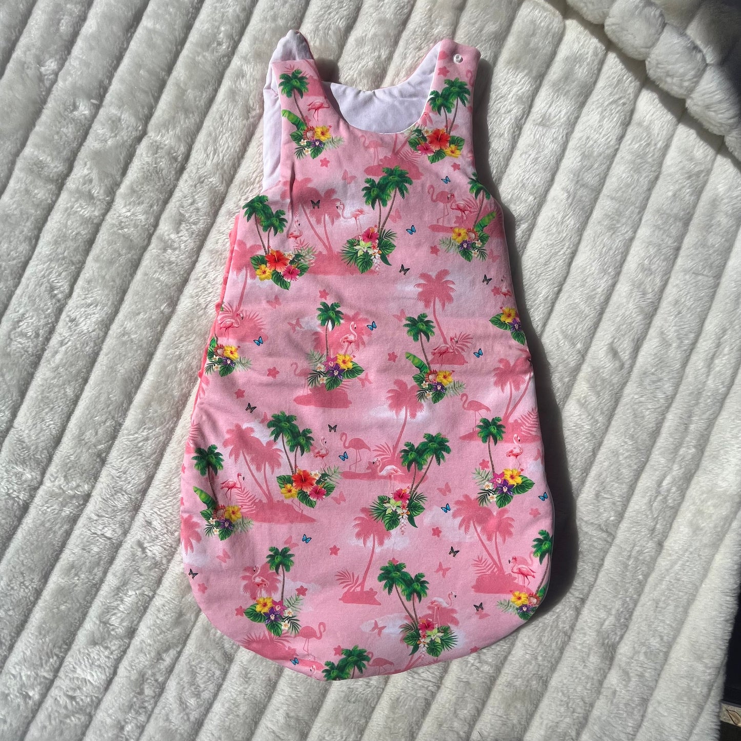 Gigoteuse en tissu minky polaire (3-6 mois)