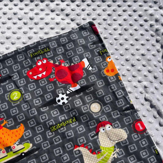 Plaid à motif dinosaure Dino Sport
